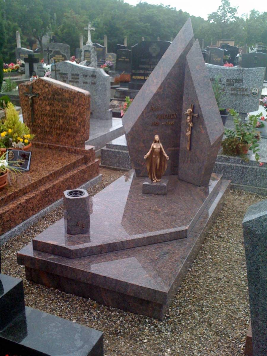 Inhumation double pointe